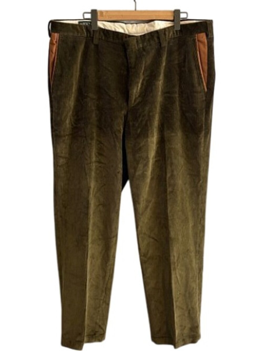 Orvis Corduroy Dress Pants Leather Pocket Trim Men's Size 44